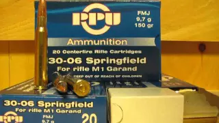 30-06 Springfield 150 Grain FMJ Ammo optimized for M1 Garand Rifle - PP348 - Blue Box at SGAmmo.com