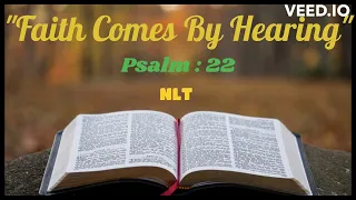 The Holy Bible - Audio Reading : PSALM : 22 - New Living Translation(Paraphrase) Recorded on 6.5.24