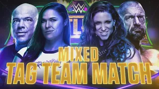 Kurt Angle & Ronda Rousey vs. Triple H & Stephanie McMahon at WrestleMania