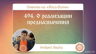 494. О реализации предназначения. А.Верба. Ответы на «Йога-Волне»