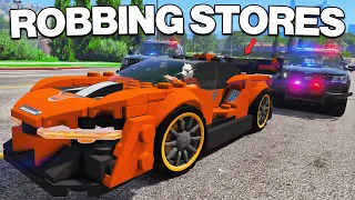 Robbing Stores with Lego Cars.. GTA 5 RP