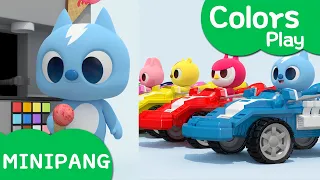 Learn colors with Miniforce | Flowers | Color Cars | Roly poly Cars | ice-cream | Ball Slide