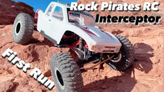 Rock Pirates RC Interceptor on Capra Axles! New Truck First Run