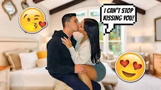 CAN'T STOP KISSING AND HUGGING MY BOYFRIEND PRANK! *24 hours*