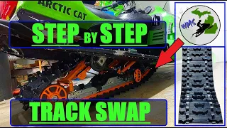 02 Arctic Cat ZR 600 EFI Part 14: New Track [Remove old & Install New]