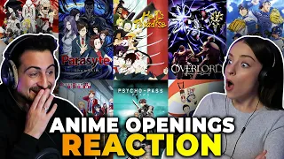 We reacted to 20 ANIME OPENINGS and ranked ALL OF THEM!