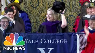 Hillary Clinton Sports Russian Hat During Yale Speech | NBC News