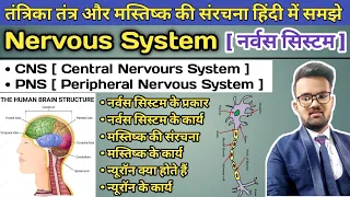 Nervous System in Hindi | CNS Central Nervous System | PNS Peripheral Nervous System | Brain |Neuron