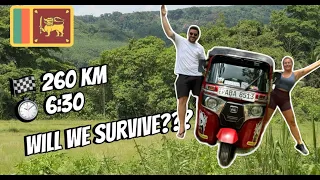 WILL WE SURVIVE A TUK TUK RIDE?! | Backpacking in Sri Lanka - 250 Km and 6 hours of adrenaline!