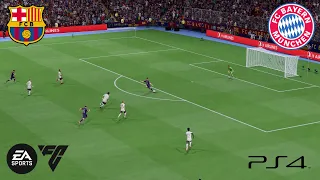 EA SPORTS FC 24 - FC Barcelona vs FC Bayern Munich - Gameplay (PS4 SLIM) [HD]