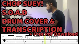 Chop Suey! - SOAD Drum Cover & Transcription (+Free pdf sheet music/score)