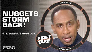 Stephen A. WAS SHOCKED & AGAIN ISSUES apology to Nuggets fans 👀 | First Take