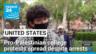 More than 100 arrested at US university pro-Palestinian protests • FRANCE 24 English