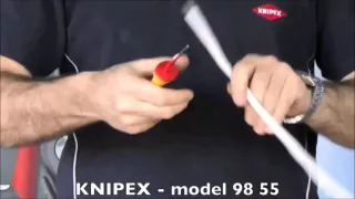 Нож для снятия изоляции с пяткой KNIPEX 98 55