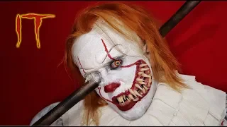 Pennywise with Pole Iron - Makeup Tutorial (IT Chapter 1)