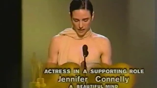 Jennifer Connelly winning Best Supporting Actress for A Beautiful Mind