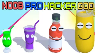 NOOB VS PRO VS HACKER VS GOD in Juice Run