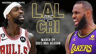 Los Angeles Lakers vs Chicago Bulls Full Game Highlights | Mar 29 | 2023 NBA Season