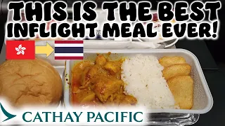 Cathay Pacific | Hong Kong - Bangkok | Economy Class... Best Inflight Meal Ever!