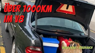 über 1000km im V8 - W210 E430 Verbrauch