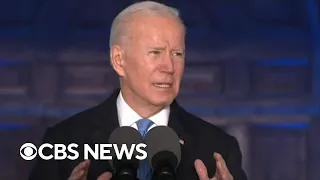 Biden says Putin "cannot remain in power"