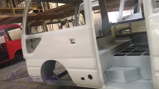 Coaster bus body making processing