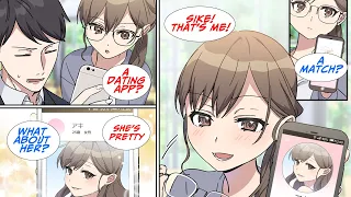 ［Manga dub］My colleague found out I started using a dating app［RomCom］