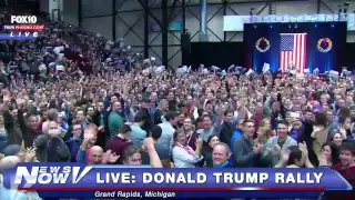 FNN: The Media Finally Pans The Cameras At The Donald Trump Rally In Grand Rapids, Michigan