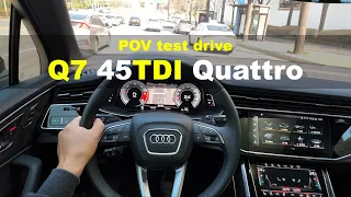 2021 Audi Q7 45 TDI Quattro Priminum POV test drive