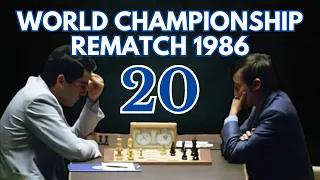 Garry Kasparov vs Anatoly Karpov | World Championship Rematch 1986 | Round 20