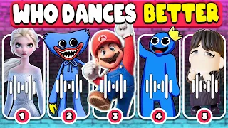 Who Dances Better ?| Rainbow Friends, Netflix Puss in Boots quiz, Sigma Wednesday, Poppy Playtime