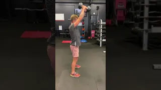 Dumbbell swing throughs