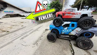 Ich BEREUE es diese RIESEN TREPPE mit meinem Rc Auto RUNTERGESPRUNGEN ZU SEIN!!!