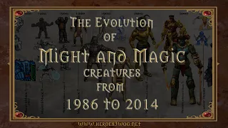 Evolution of the Might and Magic creatures from 1986 to 2014