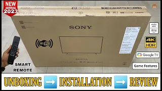 SONY KD-43X75L 2023 || 43 Inch 4K HDR Google Tv Unboxing And Review || X75L Series Remote Demo