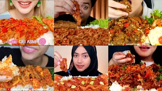 OSENG BEEF SLICE 🐮 SAMBAL MERCON SUPER PEDAS 🔥 #mukbang #asmr  #asmrindonesia