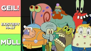 Die BESTEN und SCHLECHTESTEN Spongebob Charaktere | Tier List