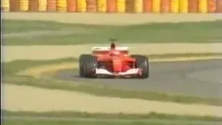 Michael Schumacher testing F1 Ferrari 2001 F2001 - screaming F1 V10 sound