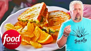 Guy Visits "Culinary Oasis" Serving DYNAMITE Meatloaf Panini Sandwiches | Diners Drive-Ins & Dives