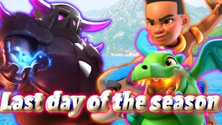 Last day of the season Top Ladder with PEKKA😇-Clash Royale