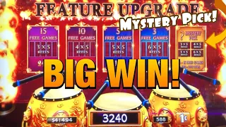 BIG WIN ON DANCING DRUMS EXPLOSION - MYSTERY PICK BONUS PAYS ME!!! 😱😱😱😱😱✅