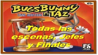 [PSX] Bugs Bunny & Taz Time Busters - Todas Las Escenas, Jefes Y Finales