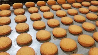 Osmania Biscuit Making | Hyderabad Famous Biscuits | Factory Making of Biscuits | Indian Street Food
