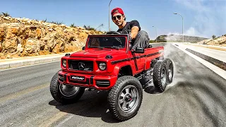 Homemade drift Merc G-wagon 6x6 🚗🛞