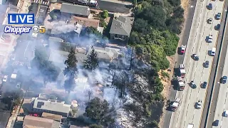 Developing: Fire burns near I-580 in Oakland Hills