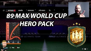 89 MAX. WORLD CUP HERO PACK!!! | FIFA 23 CLIPS