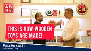 This is how wooden toys are made in China - HAPE factory tour!