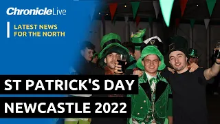 St Patricks Day revellers in Newcastle