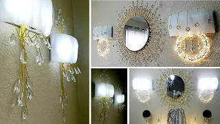 High End Wall Sconce DIY's| Wayfair Inspired Dupes| How to make Elegant Wall Lighting's