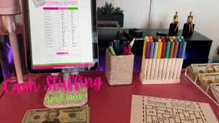 { April Week 1  } Cash Envelope Stuffing | Sinking Funds Stuffing + Saving Challenges